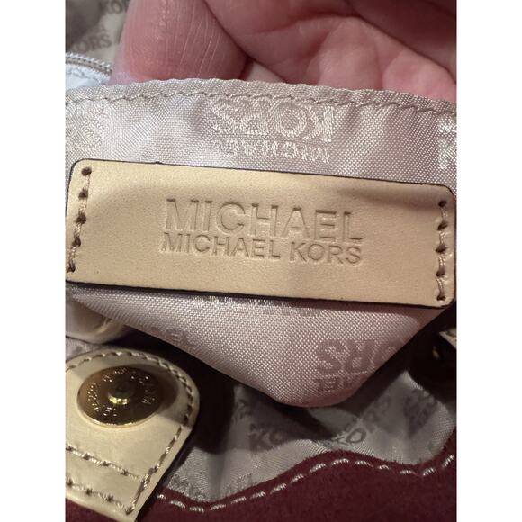 Michael Kors Large Red Suede Bag - Picture 5 of 7